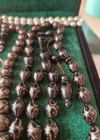 Erkek Vintage Altın Renk Tesbih Seti - Görsel 3