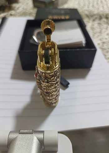 chief Altın Renkli İşlemeli Çakmak - Görsel 8