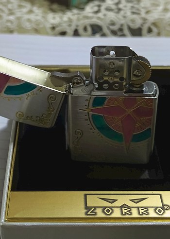 zorro Zippo çakmak - Görsel 6