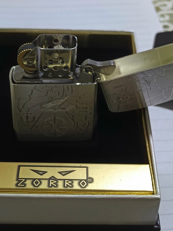 zorro Zippo çakmak - Görsel 3