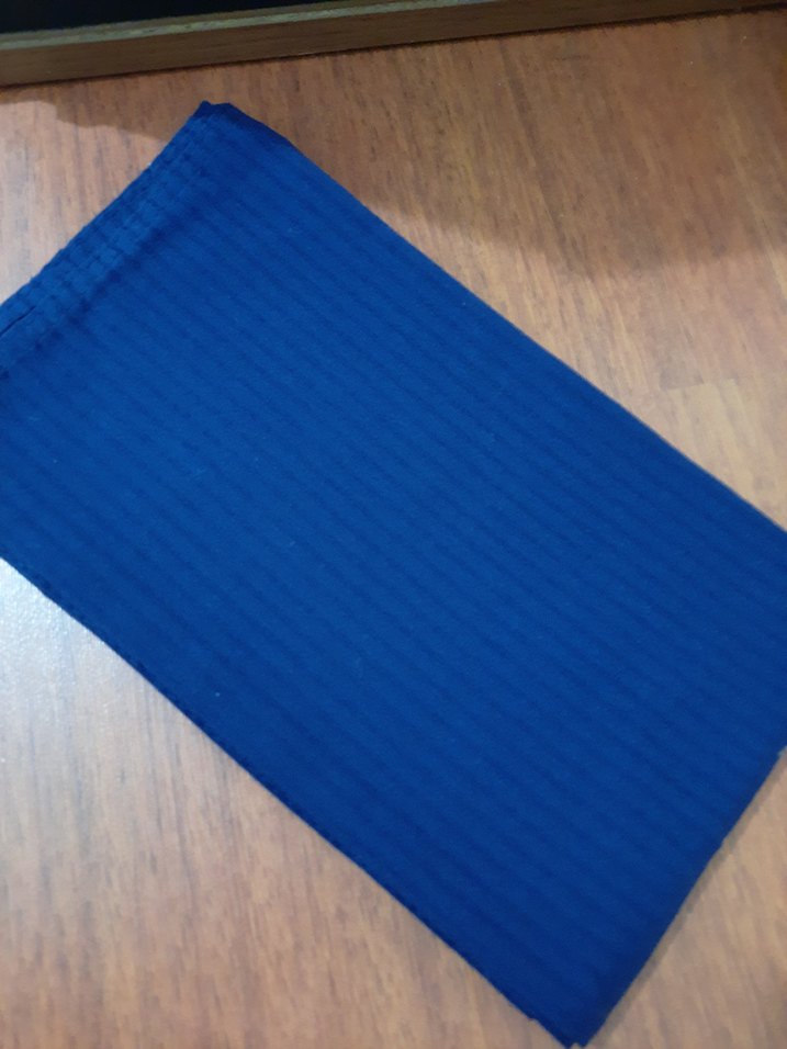 Mavi Pliseli Kadın Şal - Görsel 3