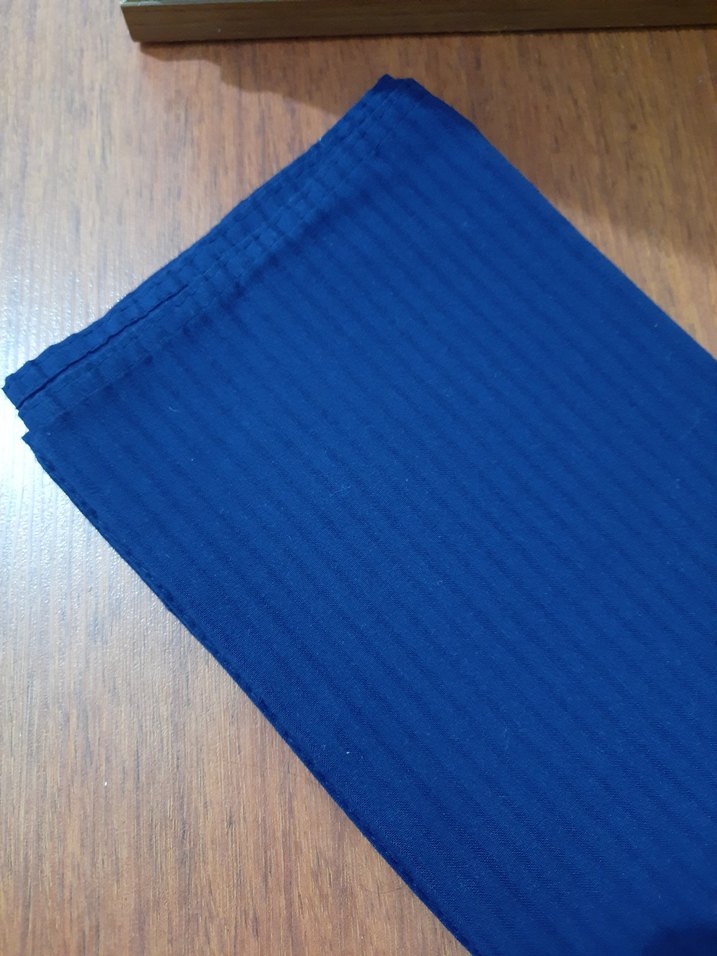 Mavi Pliseli Kadın Şal - Görsel 2