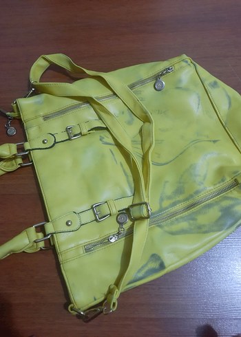 Sarı Fermuarlı Kadın Çanta - Görsel 4