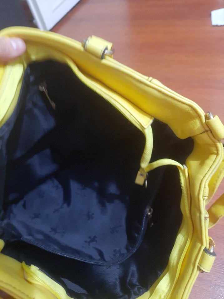 Sarı Fermuarlı Kadın Çanta - Görsel 2