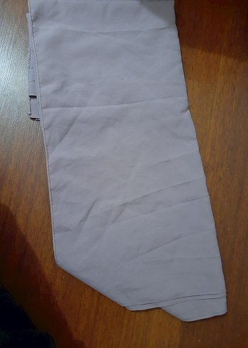 Bej Kadın Keten Pileli Şal - Görsel 2