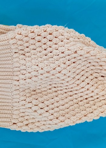 Bej Örgü Kadın Bere - Görsel 3