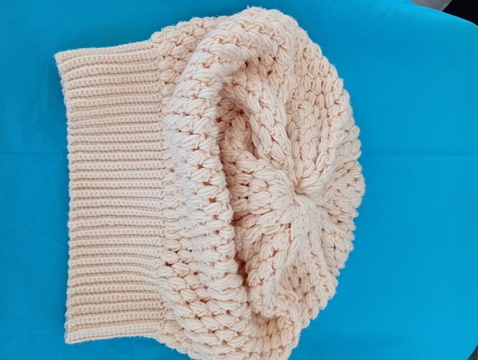 Bej Örgü Kadın Bere - Görsel 4