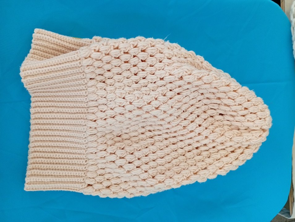 Bej Örgü Kadın Bere - Görsel 3