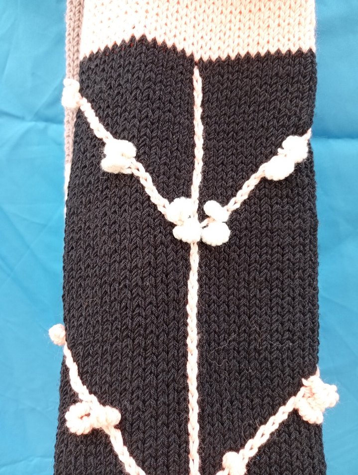 Çocuk Örgü Bere ve Nakışlı Atkı Seti - Görsel 4