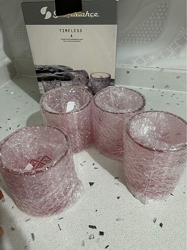  Beden pembe Renk Paşabahçe timeless pembe meşrubat bardağı