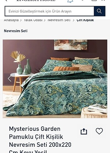 English Home Paketli Kingsize nevresim 