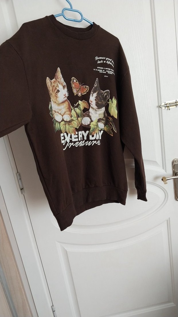 #sweatshirt #kadın #kışlık #polar #kalın #retro #oversize #tarz - Görsel 2