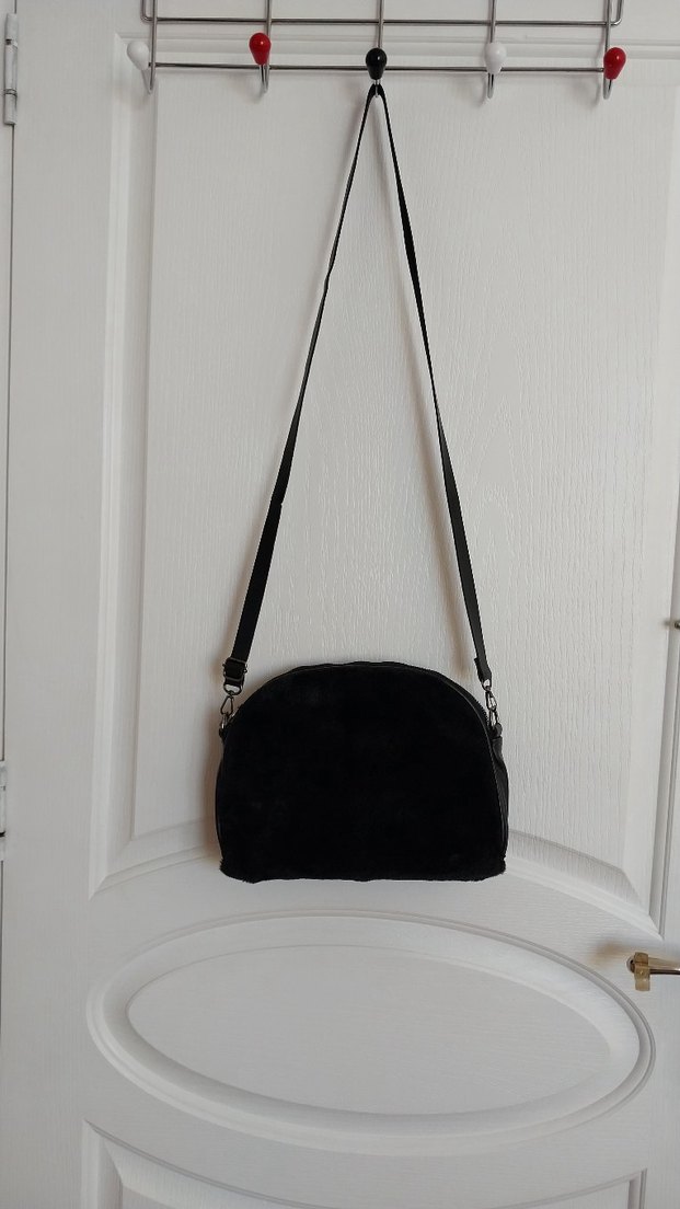 #kürk #çanta #siyah #moda #stil #yeni #tarz - Görsel 2