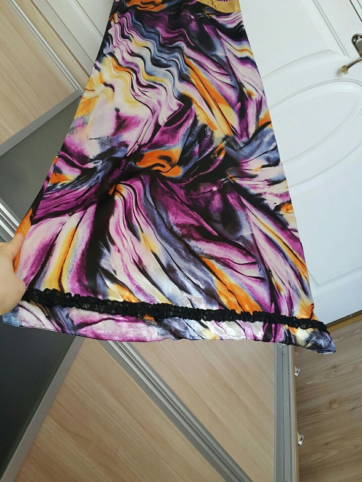 #uzun #elbise #saten #şık #moda #trend #yeni - Görsel 2