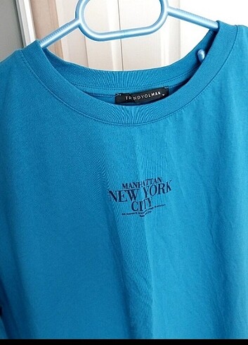 m Beden #Yeni #tshirt #mavi #yazlık 