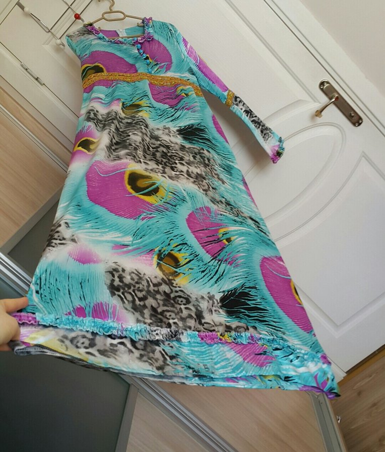 #uzunelbise #abiye #şık #tarz #kadın #moda #saten - Görsel 2