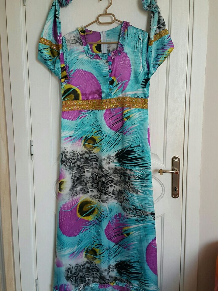 #uzunelbise #abiye #şık #tarz #kadın #moda #saten - Görsel 5