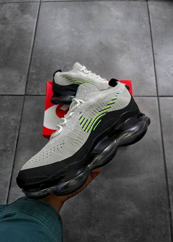 nike shox Gri Şişme Tabanlı Erkek Spor Ayakkabı - Görsel 5