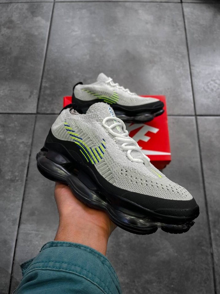 nike shox Gri Şişme Tabanlı Erkek Spor Ayakkabı - Görsel 3