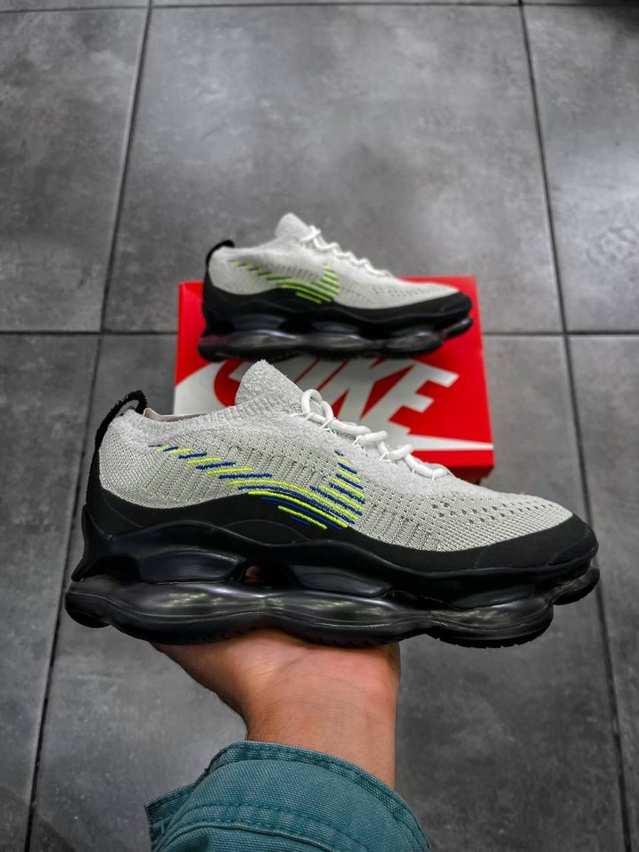 nike shox Gri Şişme Tabanlı Erkek Spor Ayakkabı - Görsel 4