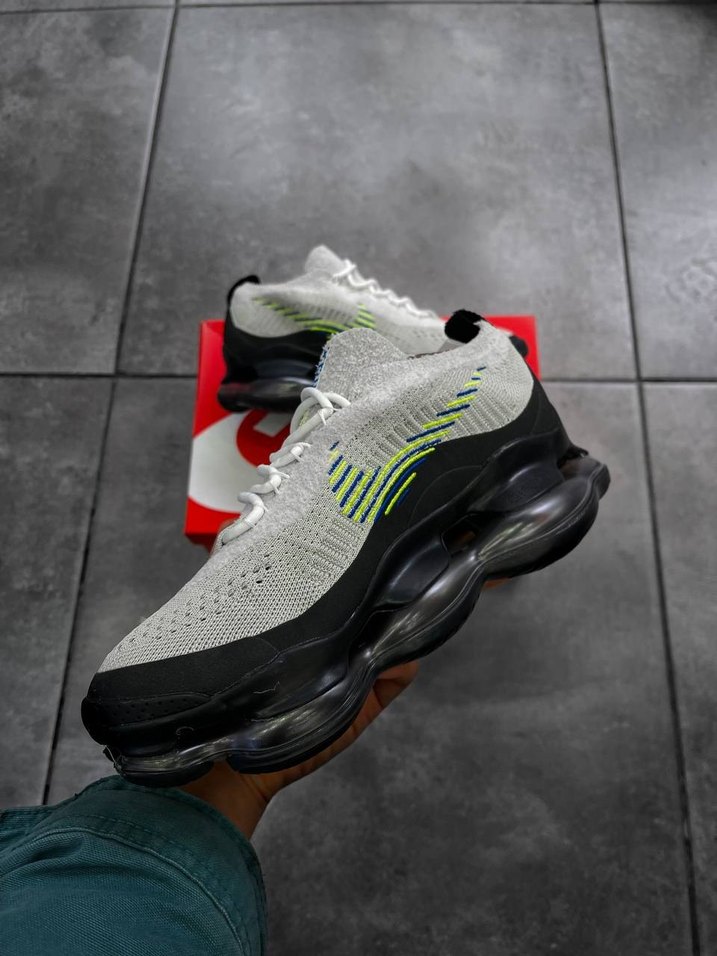 nike shox Gri Şişme Tabanlı Erkek Spor Ayakkabı - Görsel 5