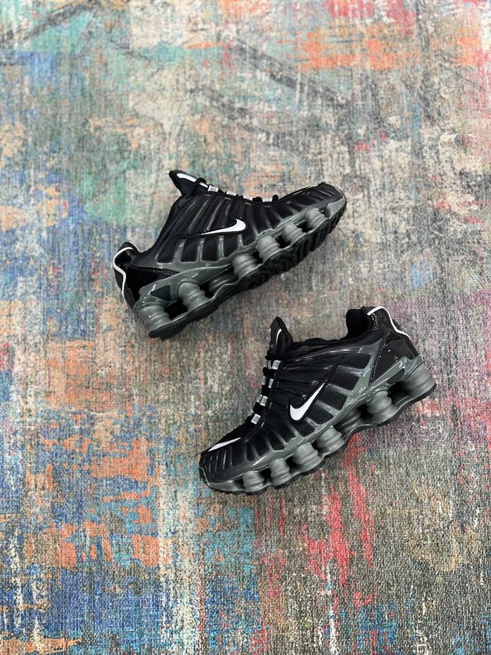 nike shox Siyah Tie-Dye Erkek Spor Ayakkabı - Görsel 4
