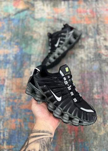 Nike shox Siyah Tie-Dye Erkek Spor Ayakkabı - Görsel 3