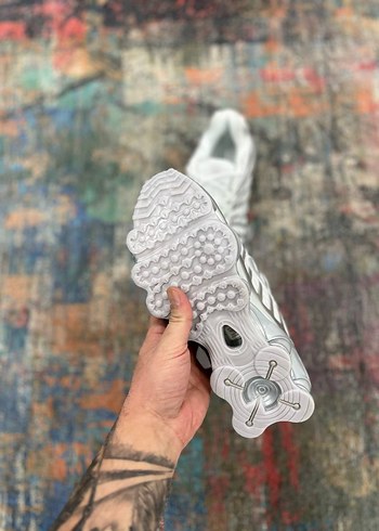 nike shox Gri Beyaz Erkek Spor Ayakkabı - Görsel 4