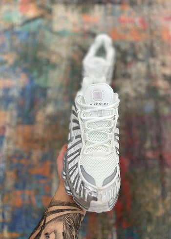 nike shox Gri Beyaz Erkek Spor Ayakkabı - Görsel 4