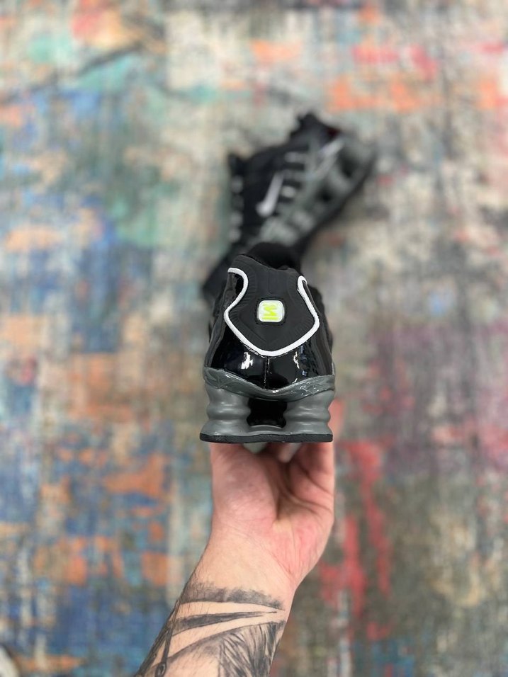 nike shox Siyah Bağcıklı Erkek Spor Ayakkabı - Görsel 2