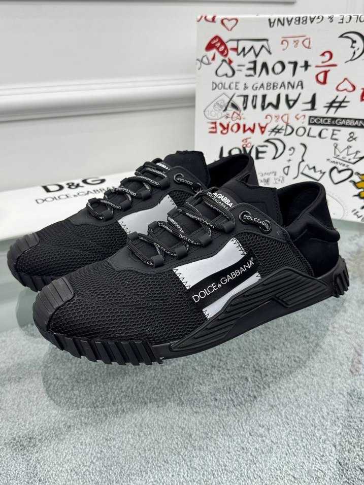 Siyah dolce Gabbana Velcro Bağcıklı Erkek Spor Ayakkabı - Görsel 4