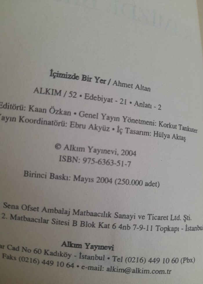 İçimizde Bir Yer - Ahmet Altan - Görsel 4