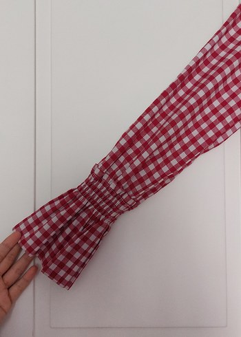 Kırmızı Tesettür   Gömlek - Görsel 5