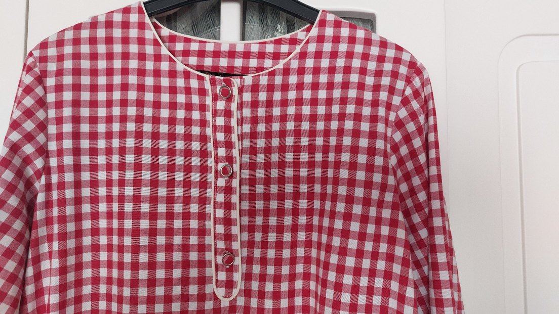 Kırmızı Tesettür   Gömlek - Görsel 2