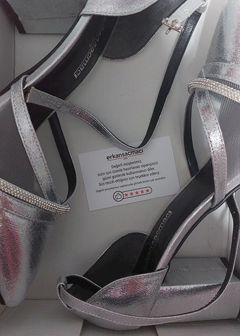 Erkan Saçmacı Gümüş Topuklu Ayakkabı - Görsel 5