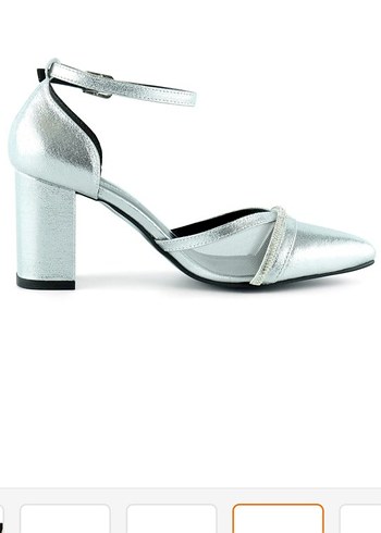 Erkan Saçmacı Gümüş Topuklu Ayakkabı - Görsel 4