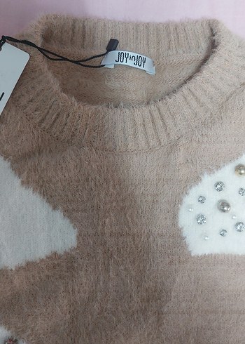 Bej kadın kazak - Görsel 4