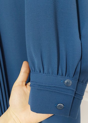 Mavi Tesettür Tunik Alesya - Görsel 4