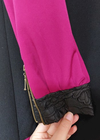 Mürdüm Siyah Tesettür Tunik Eflin - Görsel 5