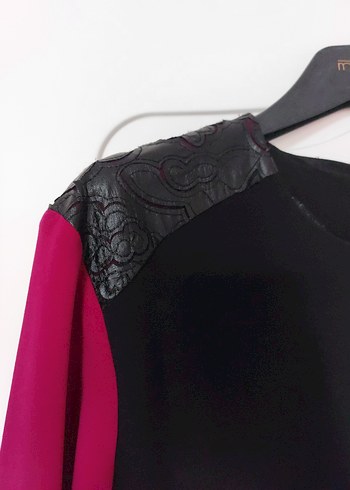 Mürdüm Siyah Tesettür Tunik Eflin - Görsel 3