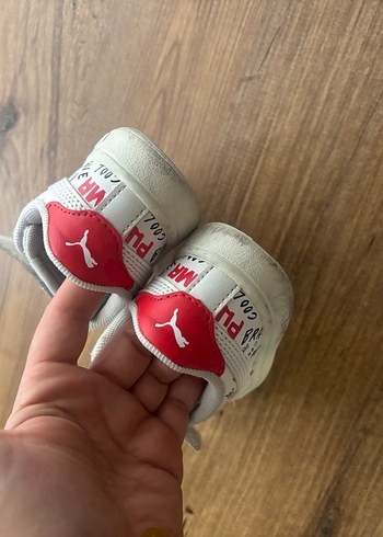 Puma Çocuk Beyaz Cırt Cırtlı Spor Ayakkabı