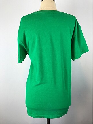 m Beden Yaz Detaylı Yeşil Tişört