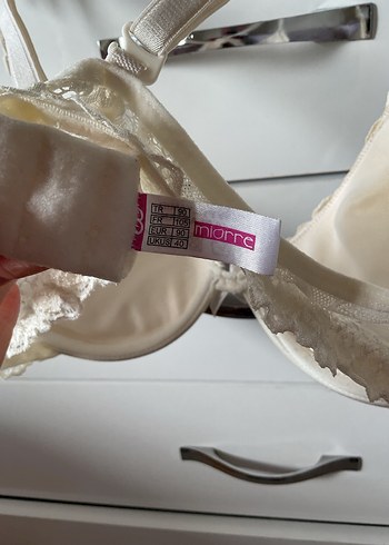 Beyaz Minimalist Dantel Sütyen - Görsel 4