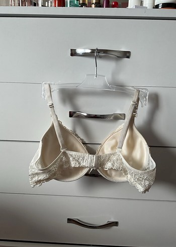 Beyaz Minimalist Dantel Sütyen - Görsel 3