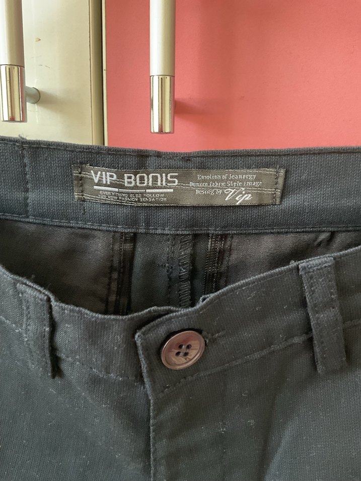 Siyah Regular Fit Midi Erkek Kot Pantolon - Görsel 3