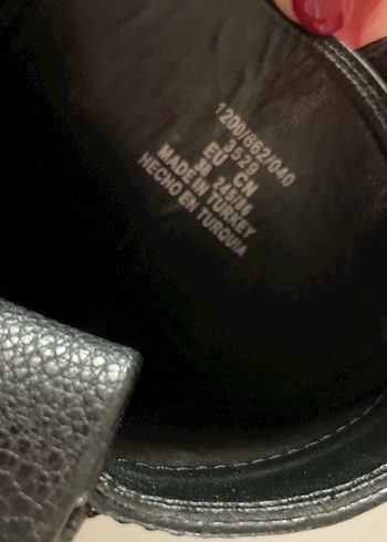 Siyah Deri Platform Topuklu Gotik Botlar - Görsel 7