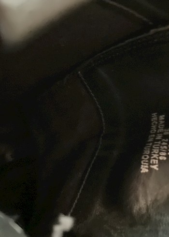 Siyah Deri Platform Topuklu Gotik Botlar - Görsel 9