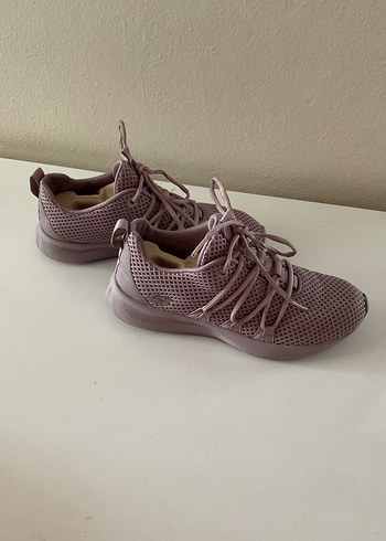 Bej Bağcıklı Spor Kadın Sneakers - Görsel 6