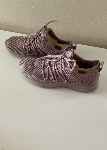 Bej Bağcıklı Spor Kadın Sneakers - Görsel 3