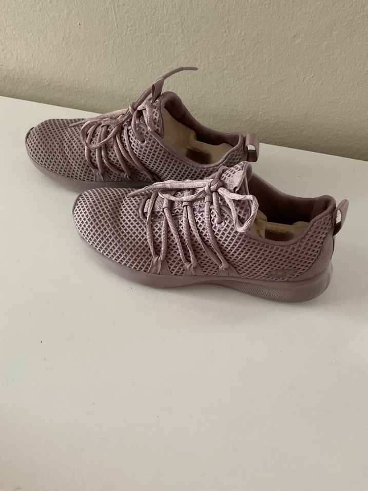 Bej Bağcıklı Spor Kadın Sneakers - Görsel 3